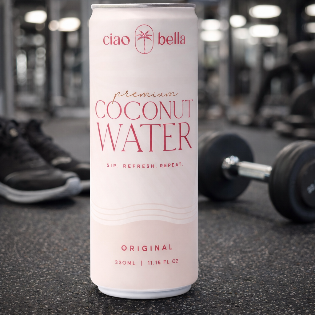 Ciao Bella Premium Coconut Water – 100% Pure Hydration | 12-Pack (11.2 fl oz Cans)